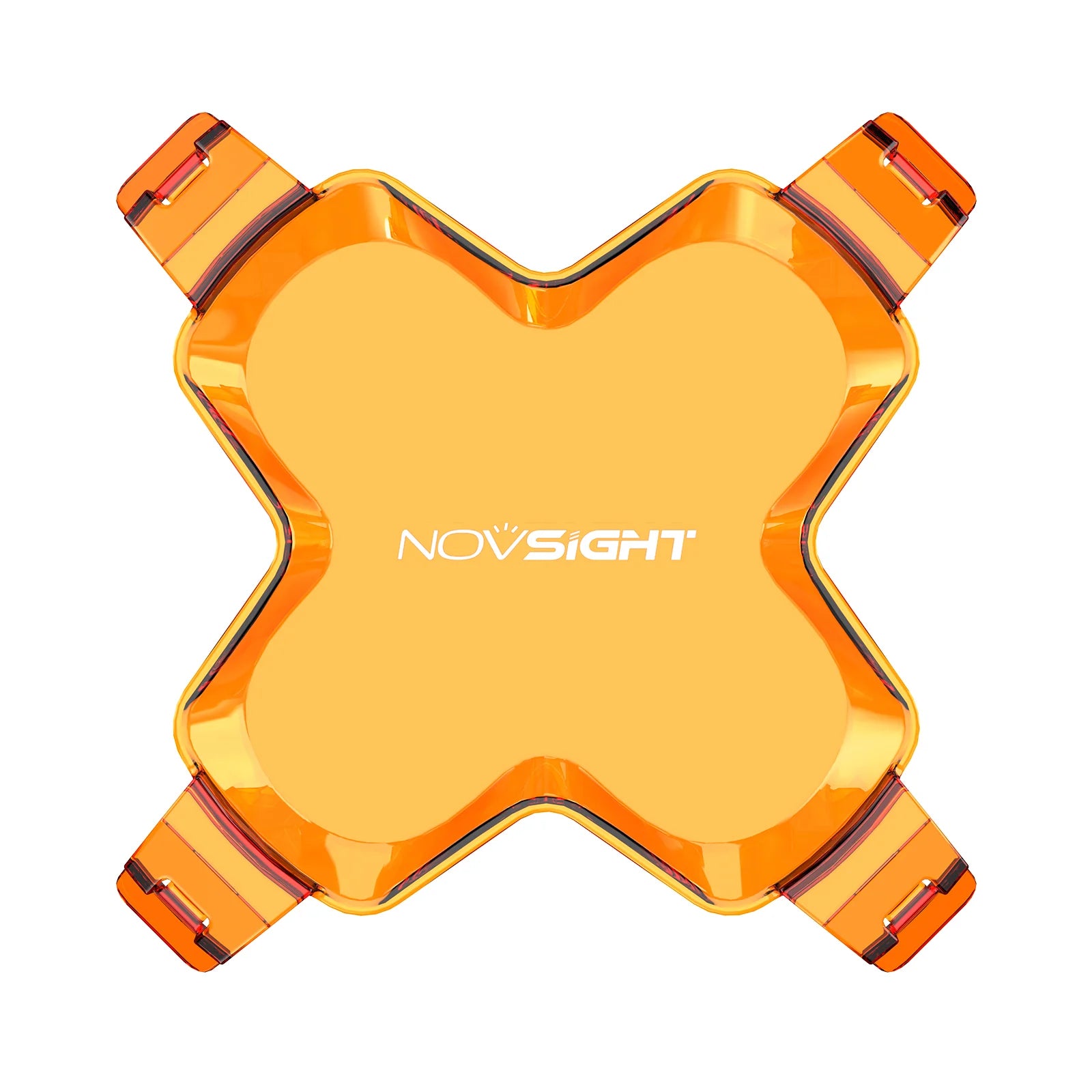 Novsight HALO 6-inch LED Pod Light Black Amber Shield Cover (2pcs Novsight HALO 6-inch LED Pod Light Black Amber Shield Cover (2pcs